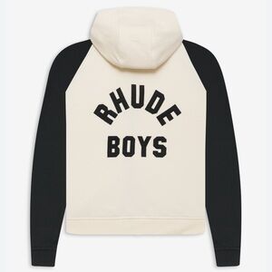 Rhude Boys Raglan Sleeves Zip Hoodie
